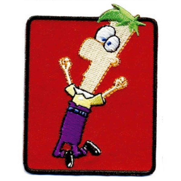 Parches Ropa Phineas y Ferb – Parche Bordado Ropa – Héroes en Família – (licencia oficial) – Phineas & Ferb – Ferb Fletcher – 5,4 x 7,0 cm. - Moda The Happy Patch