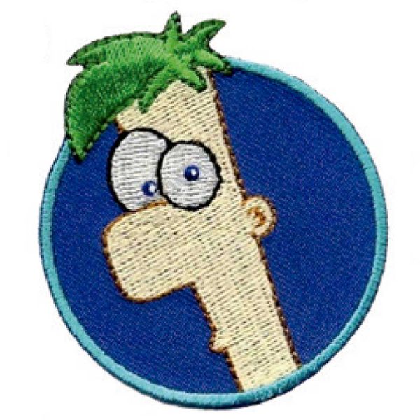 Parches Ropa Phineas y Ferb – Parche Bordado Ropa – Héroes en Família – (licencia oficial) – Phineas & Ferb – Ferb Fletcher – 5,5 x 6,2 cm. - Moda The Happy Patch