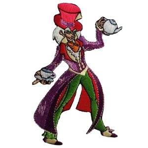 Parches Ropa Disney – Parche Bordado Ropa – (licencia oficial) – Luxury Edition – Personajes Clásicos – Alicia en el País de las Maravillas – Alicia en el Jardín – Magia – Fantasía – Cuentos – 11,3 x 7,2 cm. – Moda The Happy Patch