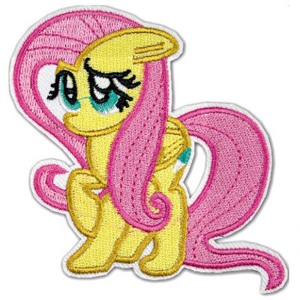 Parches Ropa – Parche Bordado Ropa – Exclusivo – Animales – Infantil – My Little Pony – Mi Pequeño Pony – FlutterShy – Tiernos – Divertidos – Magia – Fantasía – 9,1 x 9,5 cm. - Moda The Happy Patch