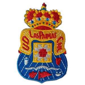 Parches Ropa Fútbol Deportes – Parche Bordado Ropa – Exclusivo Coleccionistas Happy – Unión Deportiva Las Palmas – Escudo – 4,0 x 6,0 cm. – Moda The Happy Patch