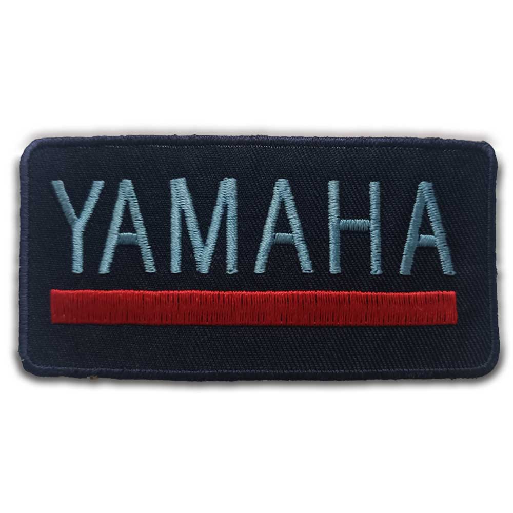Parches Ropa Marcas – Parche Bordado Ropa – Moter@s – (licencia oficial) – Marcas Moto – Logo Yamaha – Motoristas – Aventura – Aventurer@s – 9,7 x 4,5 cm. - Moda The Happy Patch