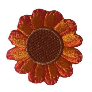 Parches Ropa – Parche Bordado Ropa – Exclusivo – Flores – Flor Amarilla – Girasol – Tiempo – Hippie – 4,5 x 4,5 cm. – Moda The Happy Patch