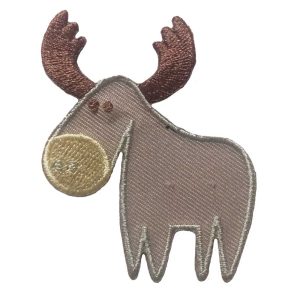 Parches Ropa – Parche Bordado Ropa – Exclusivo – Animales – Reno – Navidad – Invierno – Montaña – 4,8 x 6,0 cm. – Moda The Happy Patch