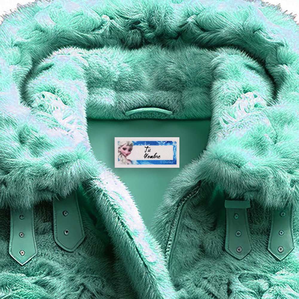 Disney – Etiquetas Textiles Marcar Ropa – Pack 6 Etiquetas Tejidas – Vestir con Estilo – (licencia oficial) – Frozen – Princesas – Elsa – Magia – Fantasía – 5,5 x 2,7 cm. (para cada etiqueta) – Moda The Happy Patch - Imagen 3