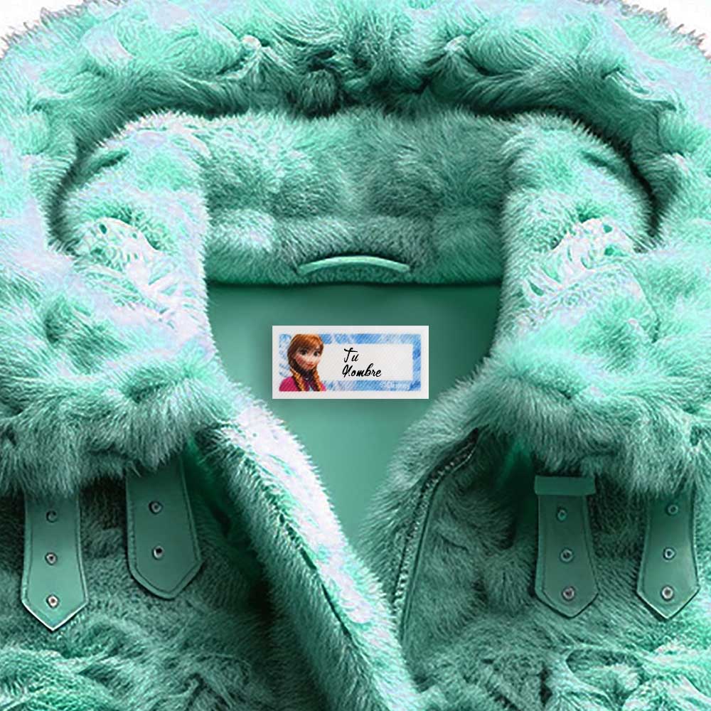 Disney – Etiquetas Textiles Marcar Ropa – Pack 6 Etiquetas Tejidas – Vestir con Estilo – (licencia oficial) – Frozen – Princesas – Ana – Magia – Fantasía – 5,5 x 2,7 cm. (para cada etiqueta) – Moda The Happy Patch - Imagen 3