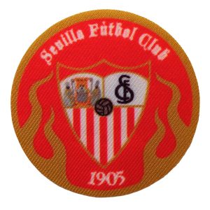 Parches Ropa Fútbol Deportes – Parche Impreso Ropa – (licencia oficial) – Sevilla F.C. – Escudo – 6,5 x 6,5 cm. – Moda The Happy Patch