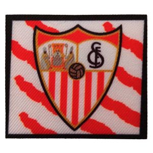 Parches Ropa Fútbol Deportes – Parche Impreso Ropa – (licencia oficial) – Sevilla F.C. – Escudo – 6,7 x 5,8 cm. – Moda The Happy Patch