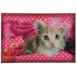 Parches Ropa – Parche Impreso Ropa – Exclusivo – Animales – Puppies – Mascotas – Gato Angora – Cachorro – Sweet CupCake – Cute – Sweet – Tiernos – Mascotas – Tiernos – 9,0 x 6,0 cm. – Moda The Happy Patch