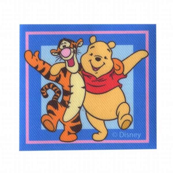 Parches Ropa Disney – Parche Impreso Ropa – Animales – (licencia oficial) – Winnie the Pooh – Winnie & Tigger – Oso y Tigre – Amig@s – Amistad – 7,0 x 5,5 cm. - Moda The Happy Patch