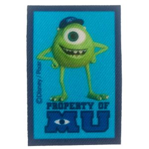 Parches Ropa Disney – Pixar – Parche Impreso Ropa – Aventurer@s – (licencia oficial) – Monsters University – Monstruos University – Monstruo Verde – Mike Wazowski – 4,8 x 6,9 cm. – Moda The Happy Patch