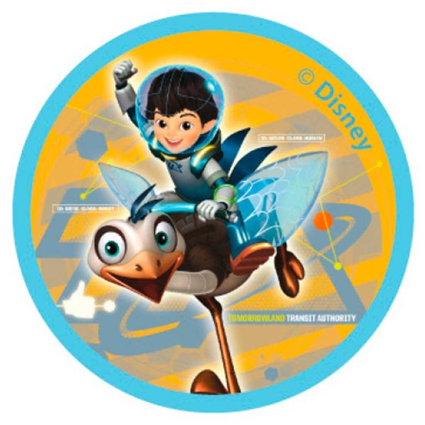 Parches Ropa Disney – Parche Impreso Ropa – Aventurer@s – (licencia oficial) – Miles del Futuro – Miles from Tomorrowland – Miles Callisto & Merc Robo-Avestruz – 5,8 x 5,8 cm. - Moda The Happy Patch