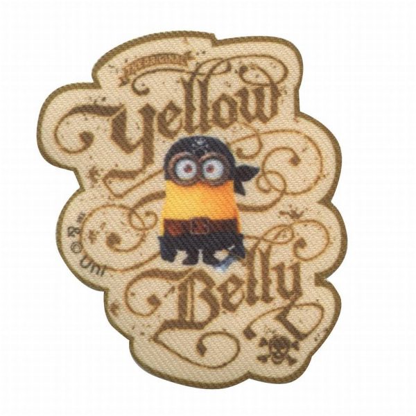 Parches Ropa Minions – Parche Impreso Ropa – (licencia oficial) – Minions – Bob – Corsario – Pirata – No Valiente – Humor – Graciosos – Simpáticos – Amistad – Amig@s – 6,0 x 6,9 cm. - Moda The Happy Patch