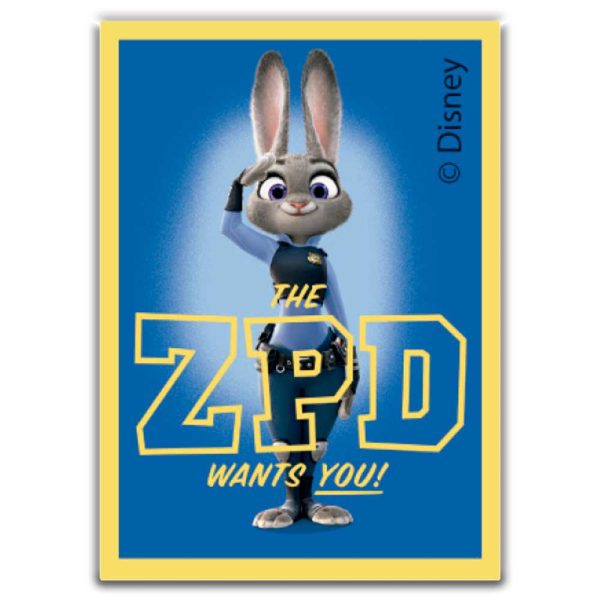 Parches Ropa Disney – Parche Impreso Ropa – Animales – Aventurer@s – (licencia oficial) – Zootopia – Zootrópolis – Judy Hoops – 5,0 x 7,0 cm. - Moda The Happy Patch