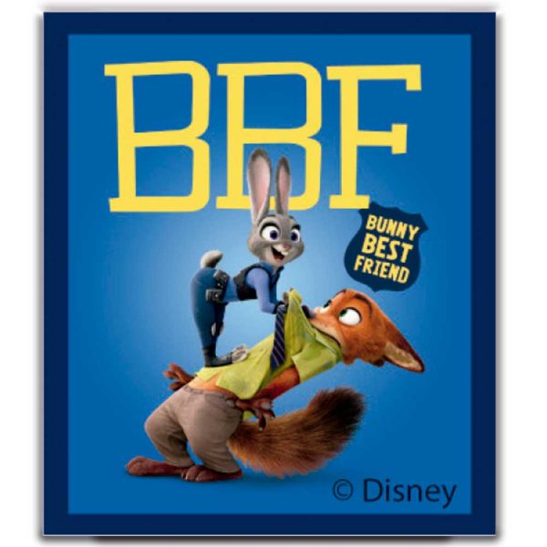 Parches Ropa Disney – Parche Impreso Ropa – Animales – Aventurer@s – (licencia oficial) – Zootopia – Zootrópolis – Nick Wilde & Judy Hoops – 5,3 x 6,6 cm. - Moda The Happy Patch