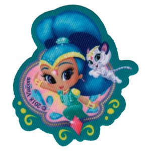 Parches Ropa Shimmer & Shine – Parche Impreso Ropa – Magia – (licencia oficial) – Shimmer & Shine – Shine & Tigre Nahal – Fantasía – Amig@s – Amistad – Genio – 7,0 x 6,5 cm. – Moda The Happy Patch