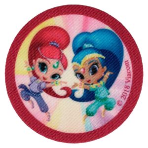 Parches Ropa Shimmer & Shine – Parche Impreso Ropa – Magia – (licencia oficial) – Shimmer & Shine – Fantasía – Amig@s – Amistad – Genio – 6,5 x 6,5 cm. – Moda The Happy Patch