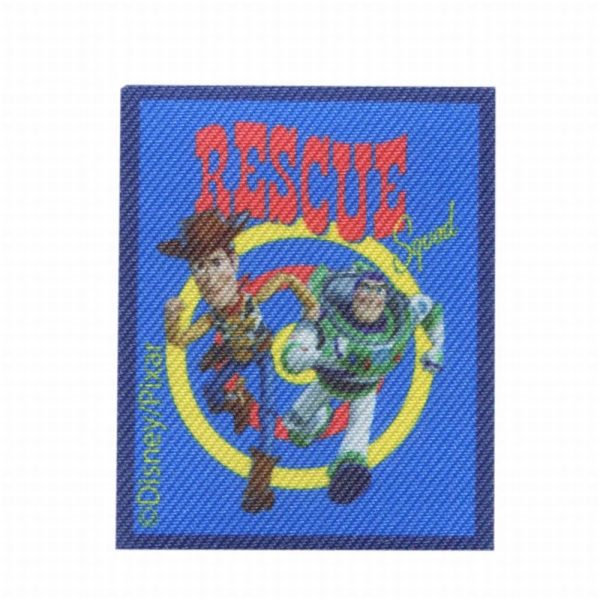 Parches Ropa Disney – Pixar – Parche Impreso Ropa – (licencia oficial) – Toy Story – Woody & Buzz LightYear – Juguetes – Juegos – Amistad – Amig@s – Aventuras – Aventurer@s – Vaqueros – Juguetes – Futuristas – 5,3 x 6,5 cm. - Moda The Happy Patch