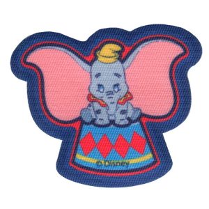 Parches Ropa Disney – Parche Impreso Ropa – (licencia oficial) – Classic Animals – Dumbo – Animales – Zoo – Circo – Libres – Salvajes – Elefante – Bebé – 7,5 x 6,3 cm. - Moda The Happy Patch
