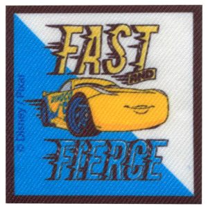 Parches Ropa Disney – Pixar – Vehículos – Transportes – Racers – Carreras – Parche Impreso Ropa – (licencia oficial) – Cars Kachow – Coches – Cruz Ramírez – 6,0 x 6,0 cm. - Moda The Happy Patch