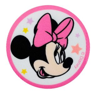 Parches Ropa Disney – Parche Impreso Ropa – (licencia oficial) – Mickey & Minnie Rainbow – Minnie Mouse – 6,0 x 6,0 cm. - Moda The Happy Patch
