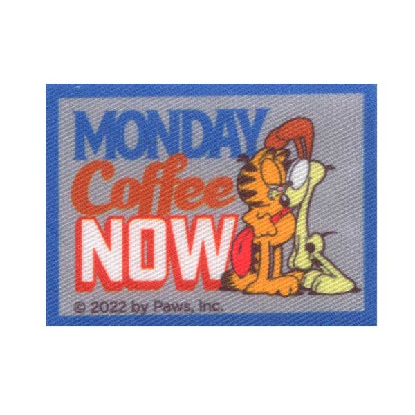 Parches Ropa Garfield – Parche Impreso Ropa – (licencia oficial) – Garfield & Friends – Garfield & Odie – Mascotas – Animales – Amistad – Amig@s – Graciosos – Simpáticos – 7,0 x 5,1 cm. - Moda The Happy Patch