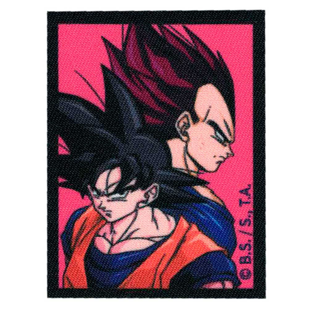 Parches Ropa Dragon Ball Z – Parche Impreso Ropa – Manga – SuperHéroes – (licencia oficial) – Bola de Dragón Z – Goku & Vegeta – Guerreros – Lucha – Aventurer@s – 5,6 x 7,2 cm. - Moda The Happy Patch