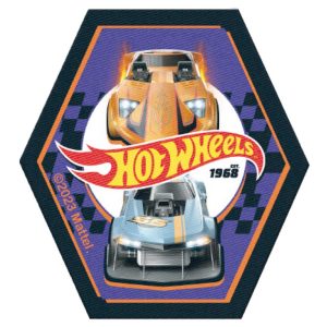 Parches Ropa Mattel – Parche Impreso Ropa – Racers – Carreras – (licencia oficial) – Hot Wheels – Deportes – Coches Deportivos – 5,8 x 6,6 cm. - Moda The Happy Patch