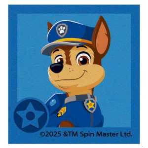 Parches Ropa La Patrulla Canina – Parche Impreso Ropa – (licencia oficial) – Paw Patrol – Chase – Mascotas – Animales – Perro Pastor Alemán – 6,0 x 6,3 cm. – Moda The Happy Patch