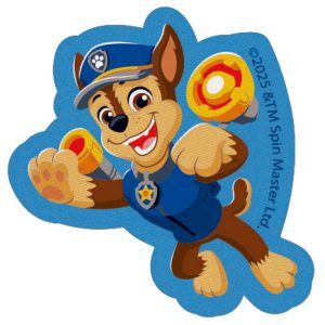 Parches Ropa La Patrulla Canina – Parche Impreso Ropa – (licencia oficial) – Paw Patrol – Chase – Mascotas – Animales – Perro Pastor Alemán – 6,5 x 7,7 cm. – Moda The Happy Patch
