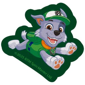 Parches Ropa La Patrulla Canina – Parche Impreso Ropa – (licencia oficial) – Paw Patrol – Rocky – Mascotas – Animales – Perro Mestizo – 6,8 x 6,7 cm. – Moda The Happy Patch