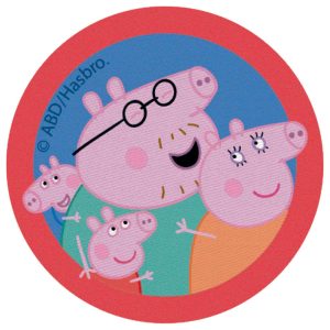 Parches Ropa Peppa Pig – Parche Impreso Ropa – Animales – (licencia oficial) – Peppa Pig – Familia Pig – Family – 6,5 x 6,5 cm. – Moda The Happy Patch