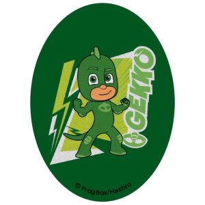 Parches Ropa PJ Mask – Parche Impreso Ropa – (licencia oficial) – PJ Mask – Héroes en Pijamas – Gekko – Gecko – 11,0 x 8,0 cm. – Moda The Happy Patch