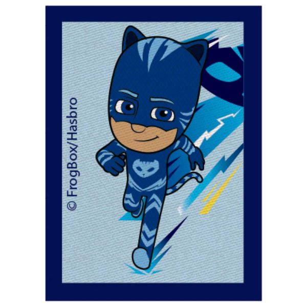 Parches Ropa PJ Mask – Parche Impreso Ropa – (licencia oficial) – PJ Mask – Héroes en Pijamas – Catboy – Gatuno – 5,0 x 7,0 cm. – Moda The Happy Patch