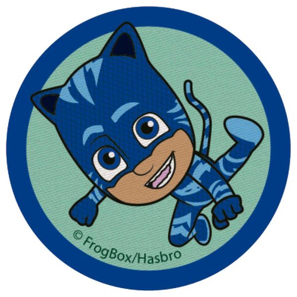 Parches Ropa PJ Mask – Parche Impreso Ropa – (licencia oficial) – PJ Mask – Héroes en Pijamas – Catboy – Gatuno – 6,5 x 6,5 cm. – Moda The Happy Patch