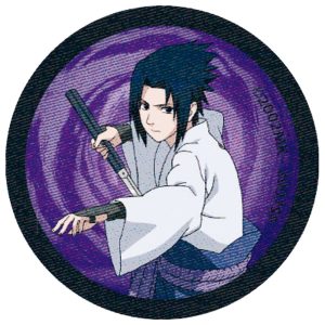 Parches Ropa Naruto Shippuden – Parche Impreso Ropa – Manga – Ninja – (licencia oficial) – Naruto Shippuden – Sasuke Uchiha – Akatsuki – Guerrer@s – Lucha – Aventurer@s – 6,5 x 6,5 cm. – Moda The Happy Patch