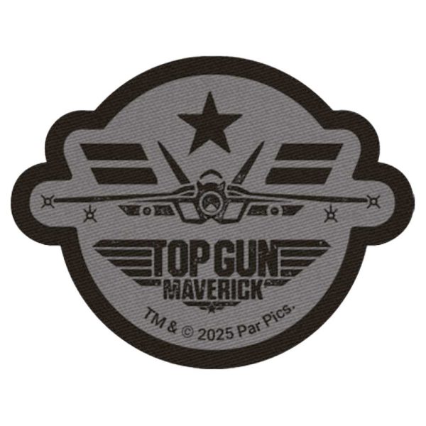 Parches Ropa Top Gun – Parche Impreso Ropa – (licencia oficial) – Top Gun Maverick – Emblema – Aviones – Guerrer@s – Aventurer@s – 7,5 x 5,5 cm. – Moda The Happy Patch