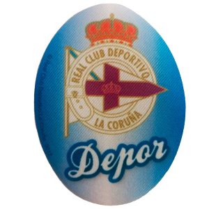 Parches Ropa Fútbol Deportes – Parche Impreso Ropa – (licencia oficial) – Deportivo de La Coruña – Escudo – 11,0 x 8,0 cm. – Moda The Happy Patch