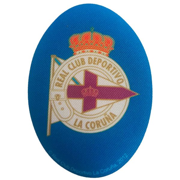 Parches Ropa Fútbol Deportes – Parche Impreso Ropa – (licencia oficial) – Deportivo de La Coruña – Escudo – 11,0 x 8,0 cm. – Moda The Happy Patch