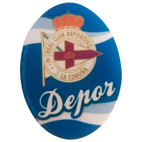 Parches Ropa Fútbol Deportes – Parche Impreso Ropa – (licencia oficial) – Deportivo de La Coruña – Escudo – 11,0 x 8,0 cm. – Moda The Happy Patch
