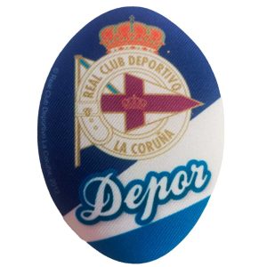 Parches Ropa Fútbol Deportes – Parche Impreso Ropa – (licencia oficial) – Deportivo de La Coruña – Escudo – 11,0 x 8,0 cm. – Moda The Happy Patch