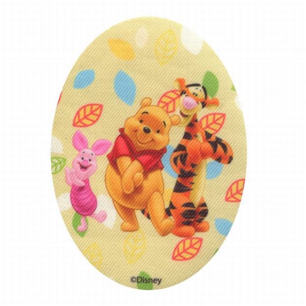 Parches Ropa Disney – Parche Impreso Ropa – Animales – (licencia oficial) – Winnie the Pooh – Winnie & Piglet & Tigger – Oso, Cerdo y Tigre – Amig@s – Amistad – 11,0 x 8,5 cm. - Moda The Happy Patch