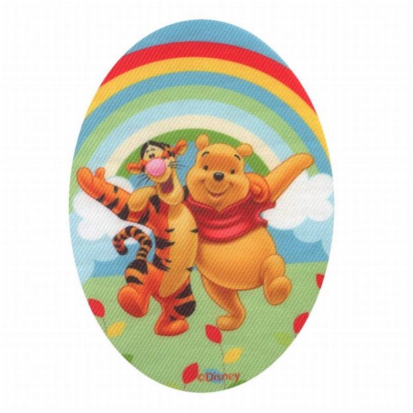 Parches Ropa Disney – Parche Impreso Ropa – Animales – (licencia oficial) – Winnie the Pooh – Winnie & Tigger – Oso y Tigre – Amig@s – Amistad – 11,0 x 8,5 cm. - Moda The Happy Patch