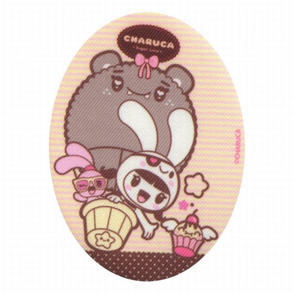 Parches Ropa Charuca – Parche Impreso Ropa – Kawaii – (licencia oficial) – Charuca Classic – Charuca & Friends – Niñas – Muñecas – Tiernos – Cute – Party – Fiesta – Amistad – Amig@s – Conejo – Rabbit – 11,0 x 8,0 cm. - Moda The Happy Patch