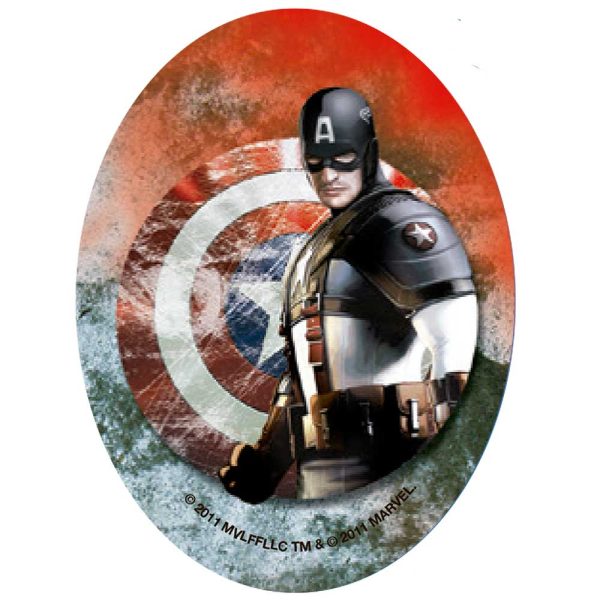 Parches Ropa Marvel – Parche Impreso Ropa – Héroes – (licencia oficial) – The Avengers – Los Vengadores – Capitán América – 11,0 x 8,0 cm. - Moda The Happy Patch