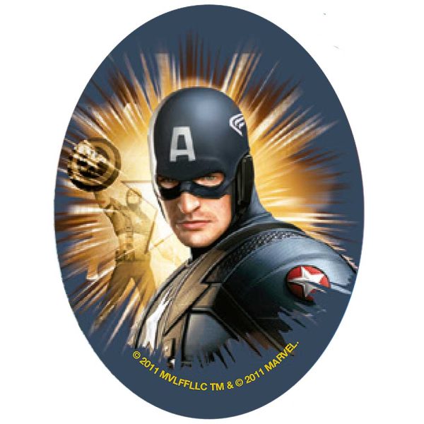Parches Ropa Marvel – Parche Impreso Ropa – Héroes – (licencia oficial) – The Avengers – Los Vengadores – Capitán América – 11,0 x 8,0 cm. - Moda The Happy Patch