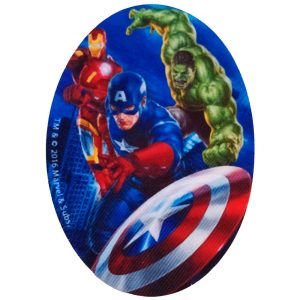 Parches Ropa Marvel – Parche Impreso Ropa – Héroes – (licencia oficial) – The Avengers – Los Vengadores – Capitán América & Hulk & Iron Man – Guerrer@s – 11,0 x 8,0 cm. - Moda The Happy Patch