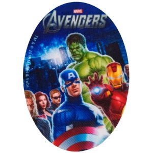 Parches Ropa Marvel – Parche Impreso Ropa – Héroes – (licencia oficial) – The Avengers Team – Equipo Los Vengadores – Capitán América & Hulk & Iron Man – Guerrer@s – 11,0 x 8,0 cm. - Moda The Happy Patch