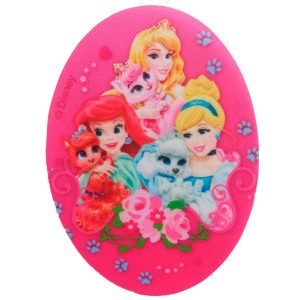 Parches Ropa Disney – Parche Impreso Ropa – (licencia oficial) – Palace Pets – Mascotas Reales – Princesas – Pumpki & Cenicienta – Beauty & Aurora – Treasure & Ariel – 11,0 x 8,0 cm. – Moda The Happy Patch