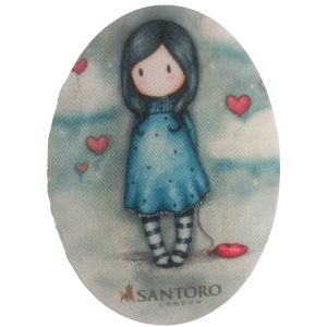 Parches Ropa Gorjuss – (licencia oficial) – Parche Impreso Ropa – Gorjuss – Niñas – Muñecas – Dulces – Tiernos – Sentimientos – 11,0 x 8,0 cm. - Moda The Happy Patch